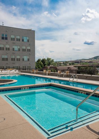 Resort-style swimming pool